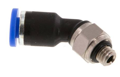 Steckanschluss 45° zylindrisches Gewinde IQS-Standard