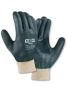 Preview: PVC-Arbeitshandschuhe Grün mit Stickbund, VPE 12 Paar