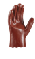 Preview: PVC-Arbeitshandschuhe Rotbraun, VPE 12 Paar