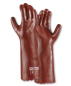 Preview: PVC-Arbeitshandschuhe Rotbraun Länge ca.45 cm, VPE 12 Paar