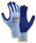 Preview: teXXor 2229 Montagehandschuhe blau meliert mit besandetem Latex-Grip – Sanilexo