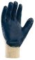 Preview: Detailansicht Handinnenfläche teXXor 2309 – Robuste blaue Nitrilbeschichtung