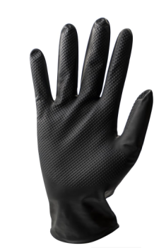 Grip schwarz Stronghand® Handschuhe 10 Dispenser-Boxen je 50 Stück