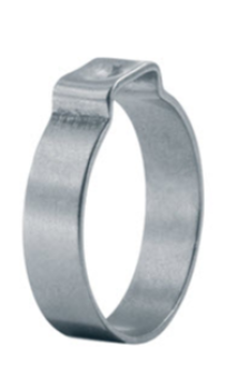 1-Ohr-Schlauchschelle 6,1 - 7 mm Edelstahl