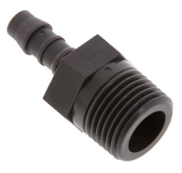 Gewindetülle Polyamid R 1/2"- 8 mm