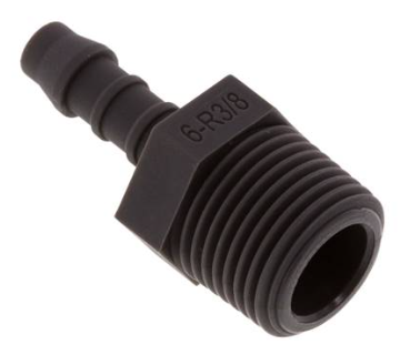 Gewindetülle Polyamid R 3/8"- 6 mm