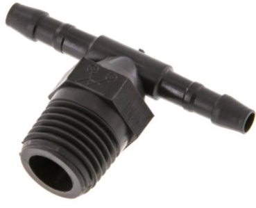 T-Gewindetülle Polyamid R 1/4"- 4mm