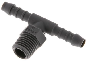 T-Gewindetülle Polyamid R 1/4"- 6mm