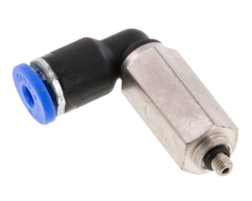 Winkel-Steckanschluss lang zylindrisches Gewinde