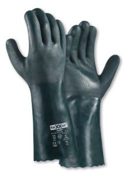 Chemikalienschutz-Handschuhe topline PVC GRÜN, VPE 12 Paar