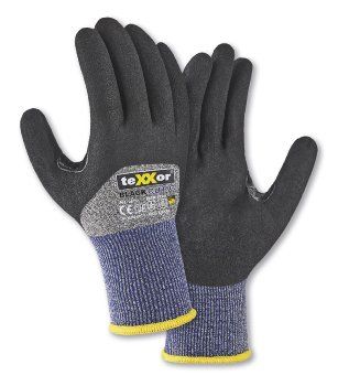 Schnittschutz-Handschuhe BLACK CUT® C 3/4 Beschichtung, VPE 12 Paar
