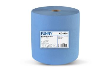 Putztuchrolle- 3-lagig- blau- Rolle a` 1000 Blatt 34x36 cm