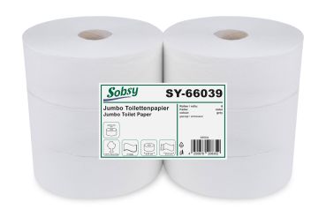 Jumbo-Toilettenpapier natur 2-lagig Ø 25 cm 6 Rollen