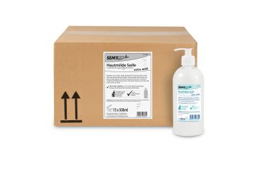 Parfümfreie Handwaschseife 15 x 500 ml- Pumpflaschen