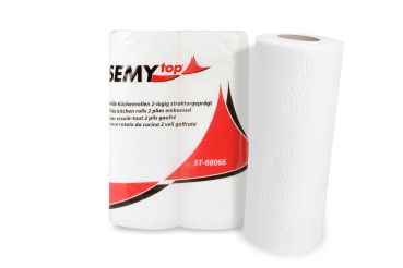 Küchenrolle 2-lagig Zellstoff weiß 24 x 2 Rollen a`50 Blatt