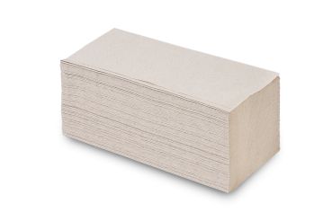 Papierhandtuch 1-lagig V-Falz recycling natur 25 x 23 cm 5.000 Blatt