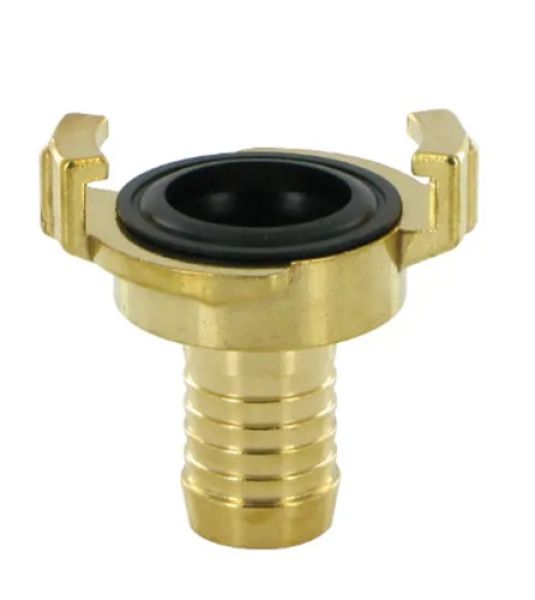 Industrie Klauenkupplung aus Messing mit 13 mm (1/2 Zoll) Schlauchtuelle und NBR Dichtung von sanilexo
