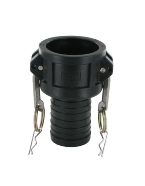 Kamlok Kupplung PP Typ C DN25 1 Zoll mit 27 mm Schlauchstutzen sanilexo