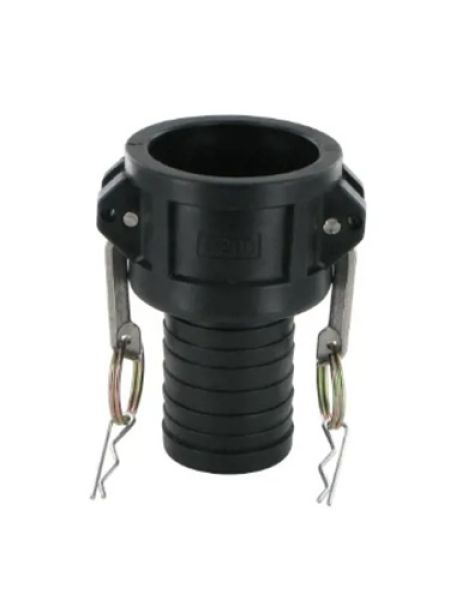 Kamlok Kupplung PP Typ C DN40 1 1/2 Zoll mit 34 mm Schlauchstutzen sanilexo