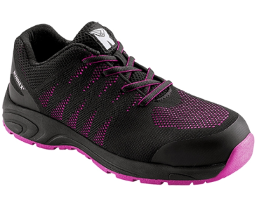 Sportlicher S1PS Damen-Sicherheitsschuh RUNNEX 5180 GirlStar in Schwarz-Pink