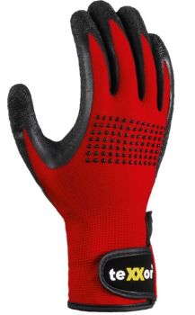 Zusätzlicher Handknöchelschutz durch PVC-Noppen beim teXXor 2426