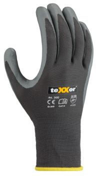 Rückansicht teXXor 2430 Montagehandschuh – atmungsaktives Polyester-Strickgewebe