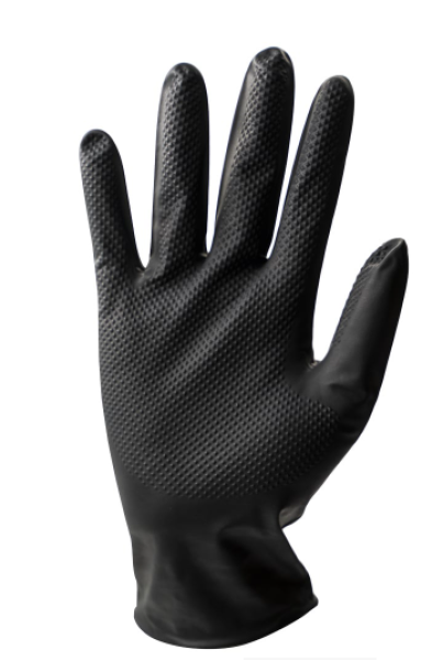 Grip schwarz Stronghand® Handschuhe 10 Dispenser-Boxen je 50 Stück