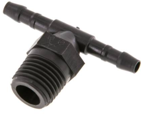 T-Gewindetülle Polyamid R 1/4"- 4mm