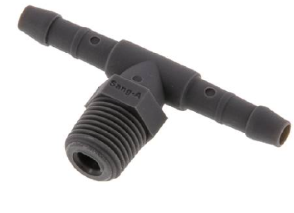 T-Gewindetülle Polyamid R 1/8"- 6mm