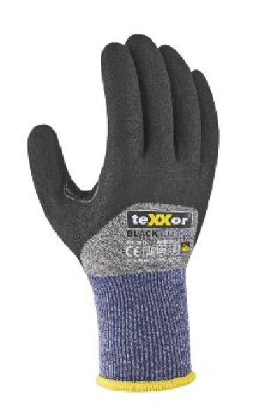 Schnittschutz-Handschuhe BLACK CUT® C 3/4 Beschichtung, VPE 12 Paar