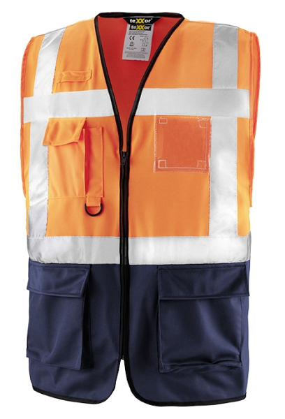 Warnschutz-Weste 4210 NEWCASTLE leuchtorange