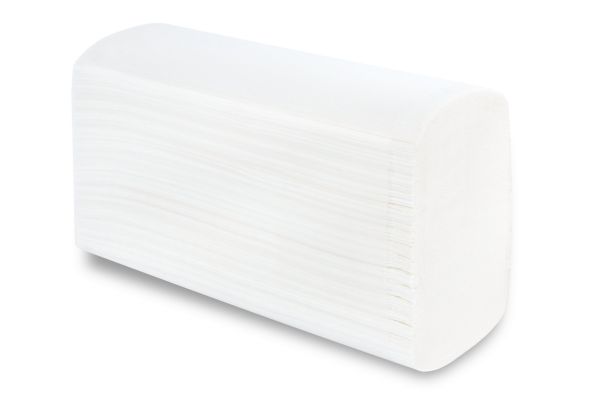 Z-Falz Papierhandtuch Zellstoff hochweiß 2-lagig 20,5 x 24 cm 3.750 Blatt
