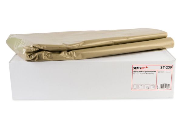 Styropor-/ Wertstoffsäcke LDPE Typ 100 transparent 1.000l "200 Stück"