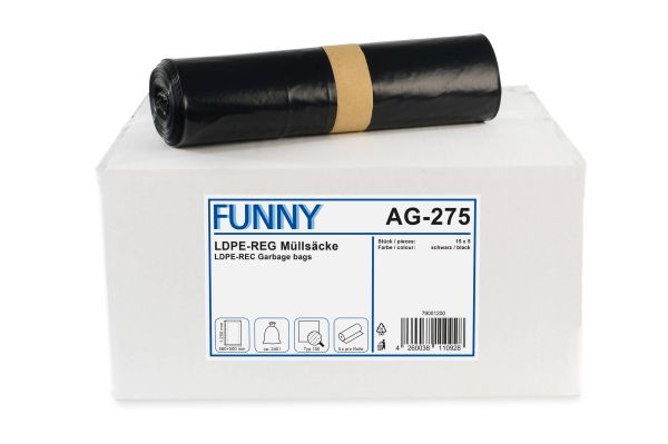 Müllsäcke Typ 100 LDPE schwarz 240 l "75 Stück"