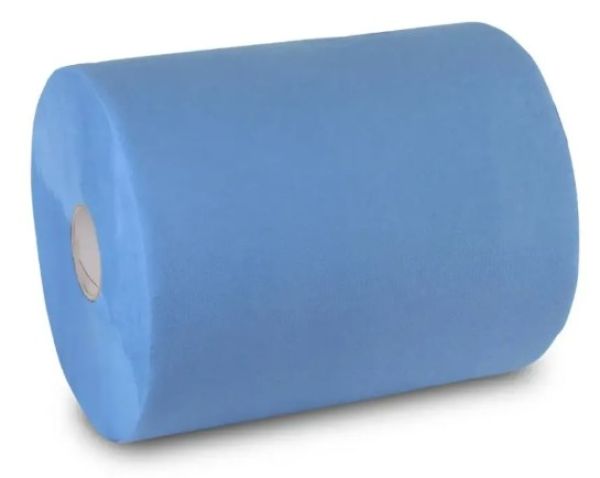 FUNNY 076-01 Industrie-Putztuchrolle XL blau – 1000 Blatt aus saugstarkem Zellstoff