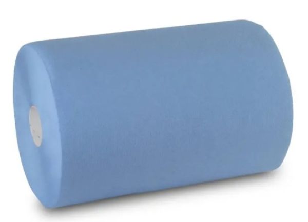 FUNNY 079 Industrie-Putztuchrolle 3-lagig blau – Einzelrolle aus saugstarkem Recyclingpapier