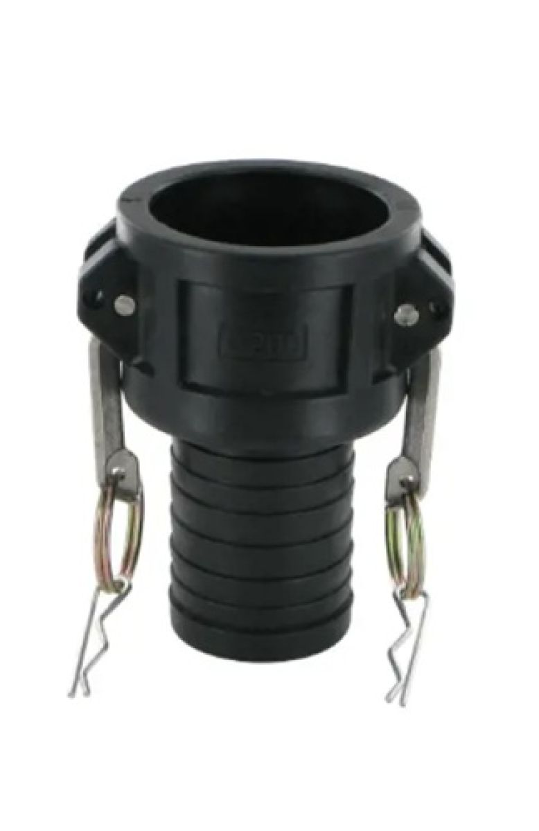 Kamlok Kupplung PP Typ C DN20 3/4 Zoll mit 21 mm Schlauchstutzen sanilexo