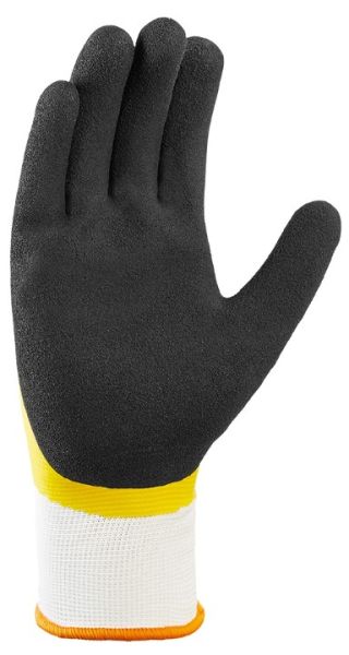 Detailansicht Handinnenfläche teXXor 2226 – Schwarzes Sandy-Finish für maximalen Grip bei Nässe