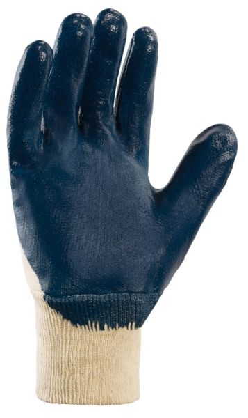 Detailansicht Handinnenfläche teXXor 2309 – Robuste blaue Nitrilbeschichtung