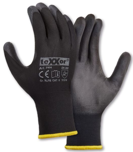 teXXor 2404 Montagehandschuhe in Schwarz – 1 Paar