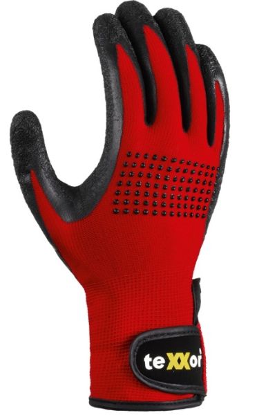 Zusätzlicher Handknöchelschutz durch PVC-Noppen beim teXXor 2426