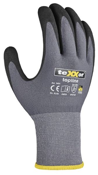 Atmungsaktiver grauer Nylon-Handrücken des teXXor 2431