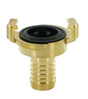 Industrie Klauenkupplung aus Messing mit 13 mm (1/2 Zoll) Schlauchtuelle und NBR Dichtung von sanilexo