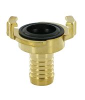 Industrie Klauenkupplung aus Messing mit 16 mm (5/8 Zoll) Schlauchtuelle und NBR Dichtung von sanilexo