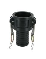 Kamlok Kupplung PP Typ C DN25 1 Zoll mit 27 mm Schlauchstutzen sanilexo