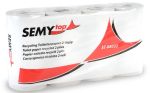 SEMYtop Toilettenpapier 2-lagig aus 100 % Recyclingpapier in Grau (Artikelnr. 88032) im 64 Rollen Großpack für den gewerblichen Bedarf