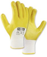 teXXor 2356 Nitril-Arbeitshandschuhe gelb mit Strickbund – Sanilexo