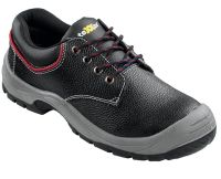 teXXor 6313 NIZZA S3 Sicherheits-Halbschuhe aus schwarzem Rindleder