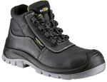 teXXor 6324 VERSAILLES S3S Sicherheitsstiefel in Schwarz mit grauen Nähten.